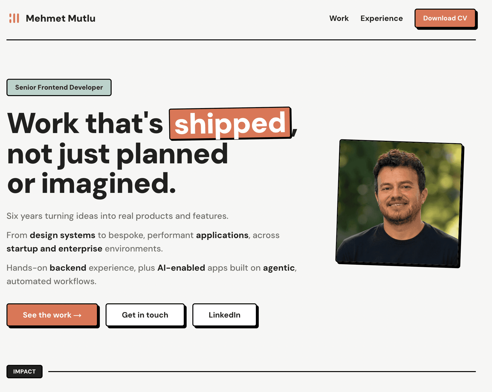 Mehmet Mutlu Portfolio
